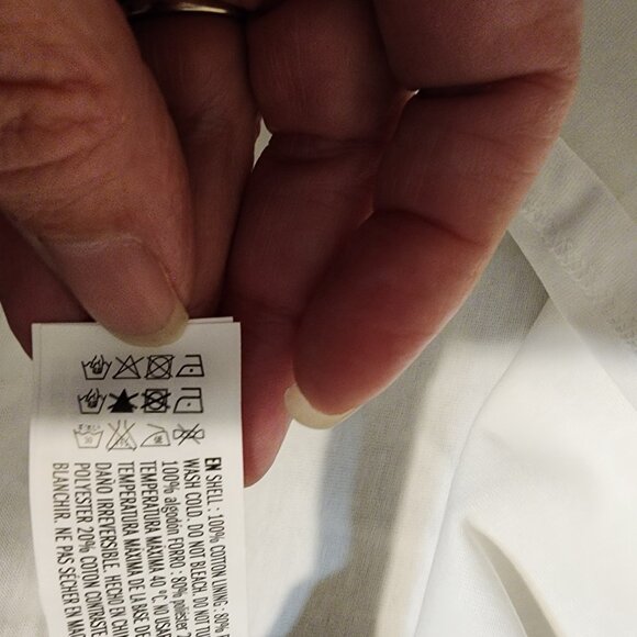 English Factory Puff Sleeve Shirt NWOT White Small - Picture 11 of 12